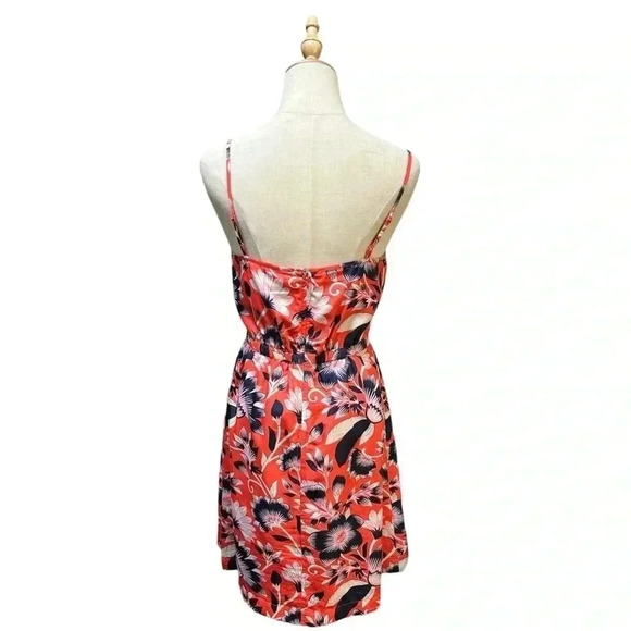 J Crew Floral Mini Dress Size 4 - Picture 3 of 7